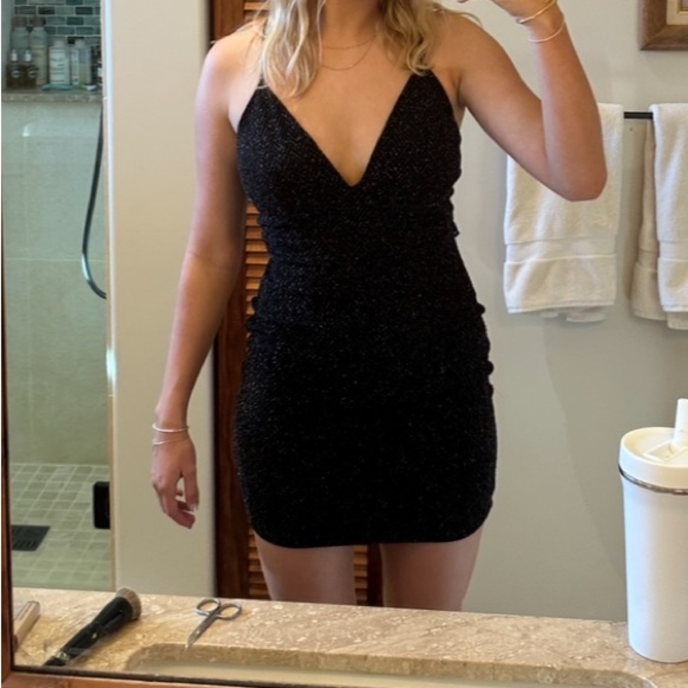 Black sparkly dress emerald sundae dress